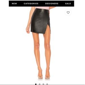 NWT faux leather mini skirt
